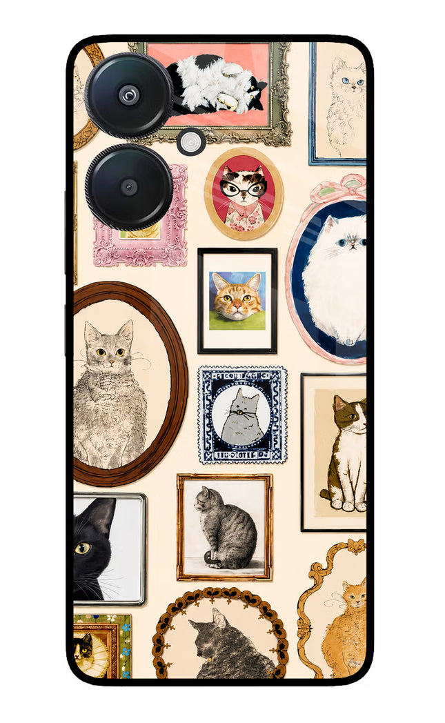 Mirror Cats Redmi 13C 5G Glass Case