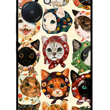Cool Cat Redmi 13C 5G Glass Case