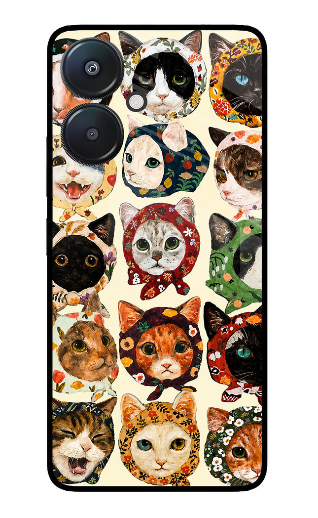Cool Cat Redmi 13C 5G Glass Case