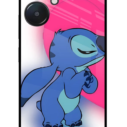 Stitch Hug Redmi 13C 5G Glass Case