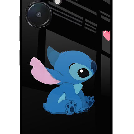Stitch Crush Redmi 13C 5G Glass Case
