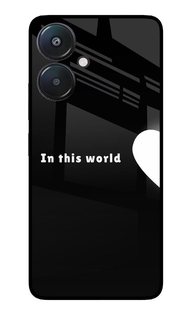This World Redmi 13C 5G Glass Case