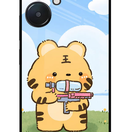 Tiger Treat Redmi 13C 5G Glass Case
