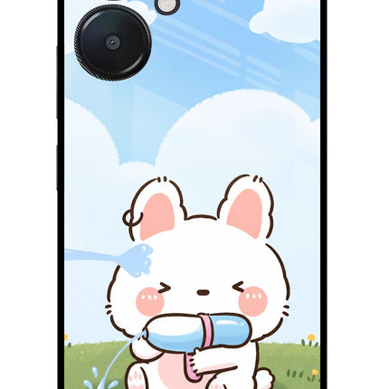 Bunny Treat Redmi 13C 5G Glass Case
