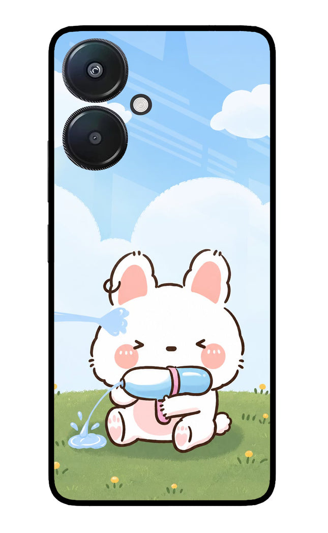 Bunny Treat Redmi 13C 5G Glass Case