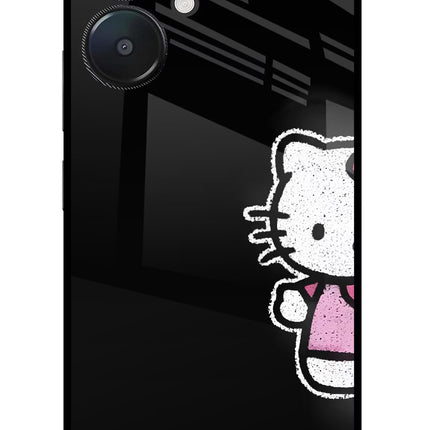 Kitty Charm Redmi 13C 5G Glass Case