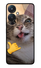 Silly Cat Call Redmi 13C 5G Glass Case