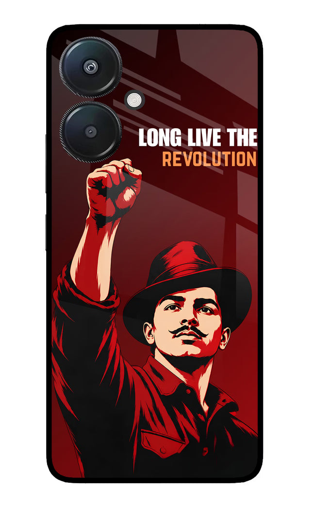 Bhagat Singh Revolution Redmi 13C 5G Glass Case