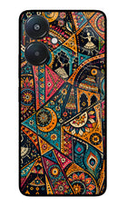 Folk Print Redmi 13C 5G Glass Case