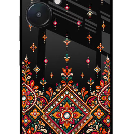 Noir Mehfil Redmi 13C 5G Glass Case