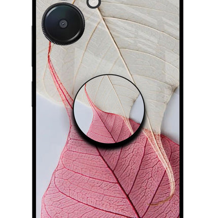 White Pink Leaf Redmi 13C 5G Pop Case by Casekaro