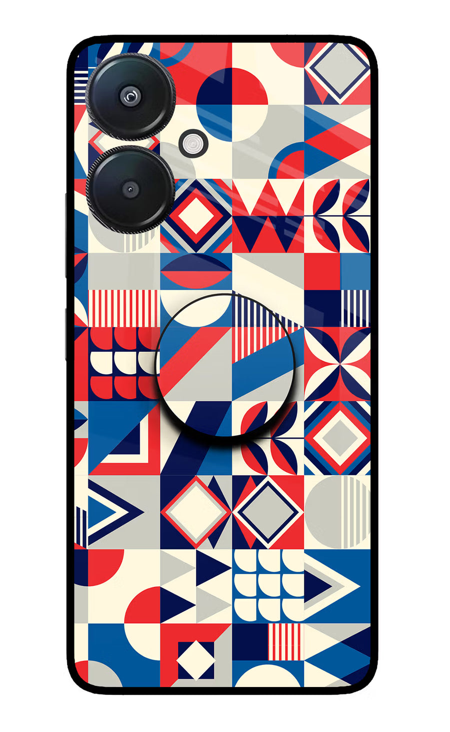 Colorful Pattern Redmi 13C 5G Pop Case, Glass case