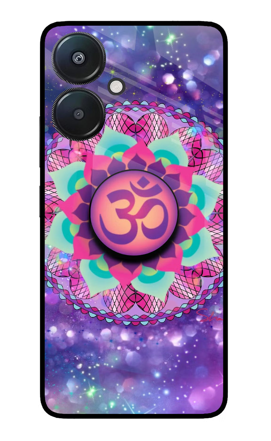 Om Purple Redmi 13C 5G Pop Case, Glass case