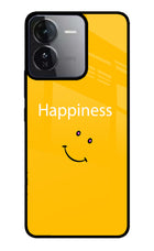 Happiness With Smiley iQOO Z9 5G Glass Case Back Cover by Casekaro