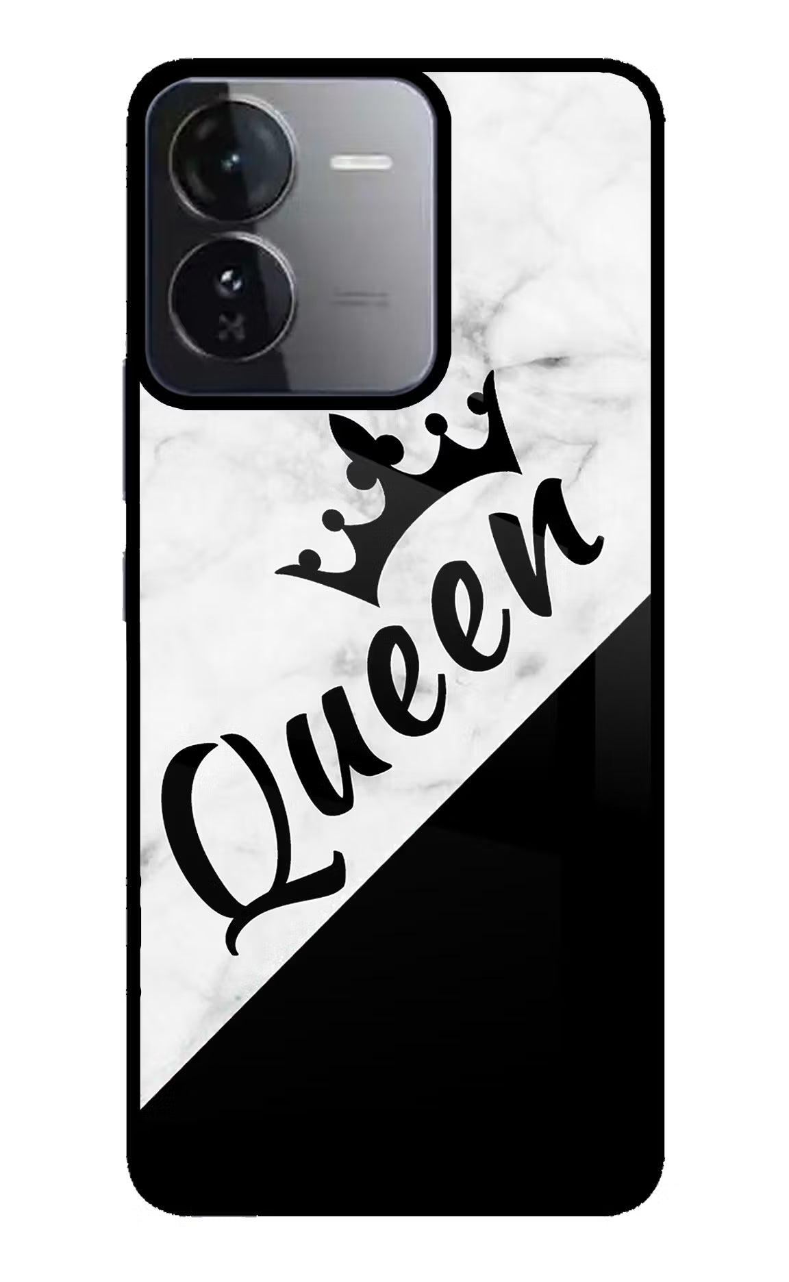 Queen iQOO Z9 5G Glass Case Back Cover by Casekaro
