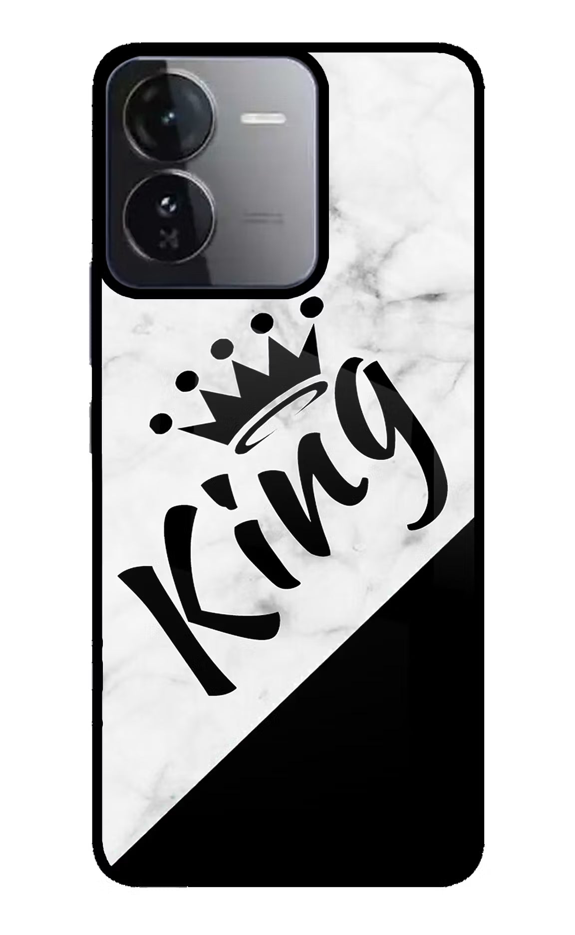 King iQOO Z9 5G Glass Case Back Cover by Casekaro