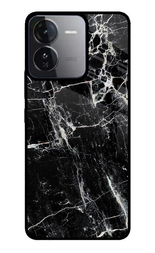 Black Marble Texture iQOO Z9 5G Glass Case
