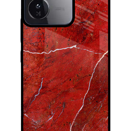 Red Marble Design iQOO Z9 5G Glass Case