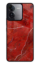 Red Marble Design iQOO Z9 5G Glass Case
