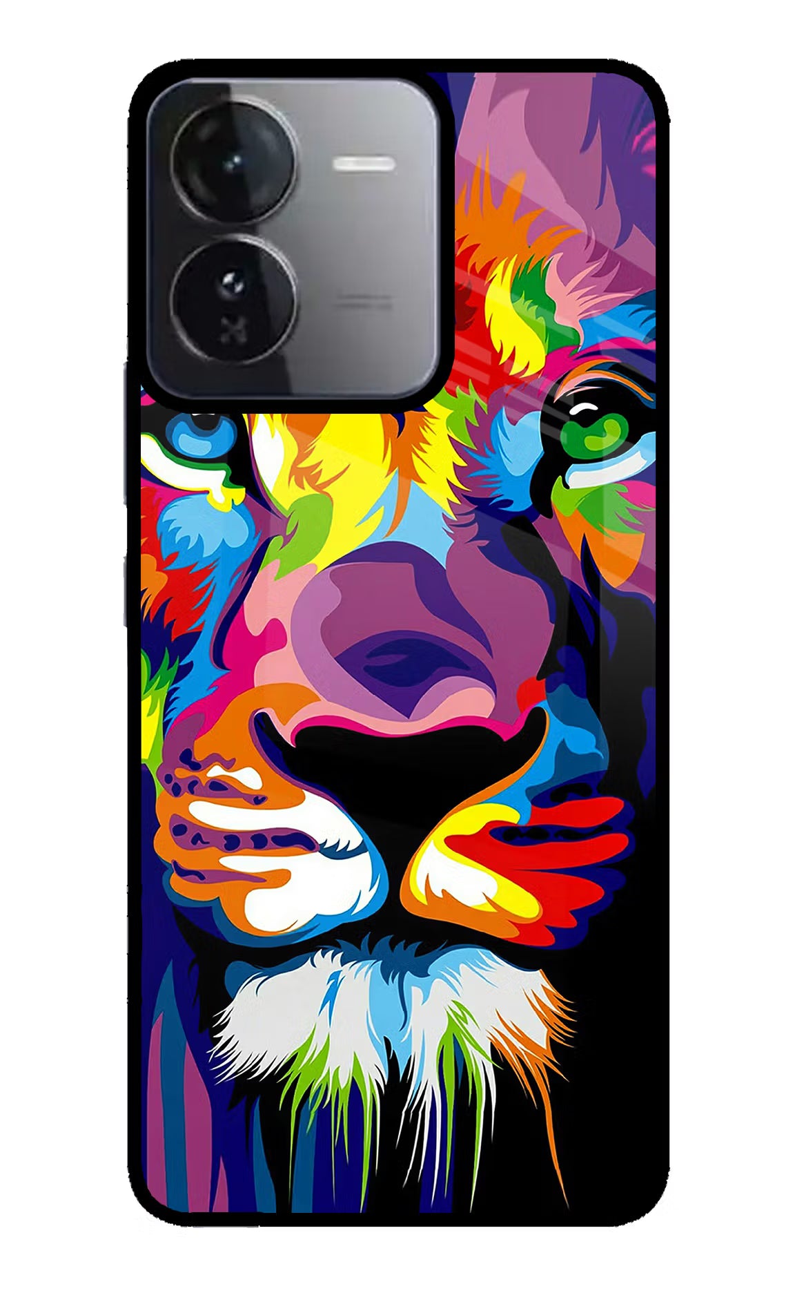 Lion iQOO Z9 5G Glass Case Back Cover by Casekaro