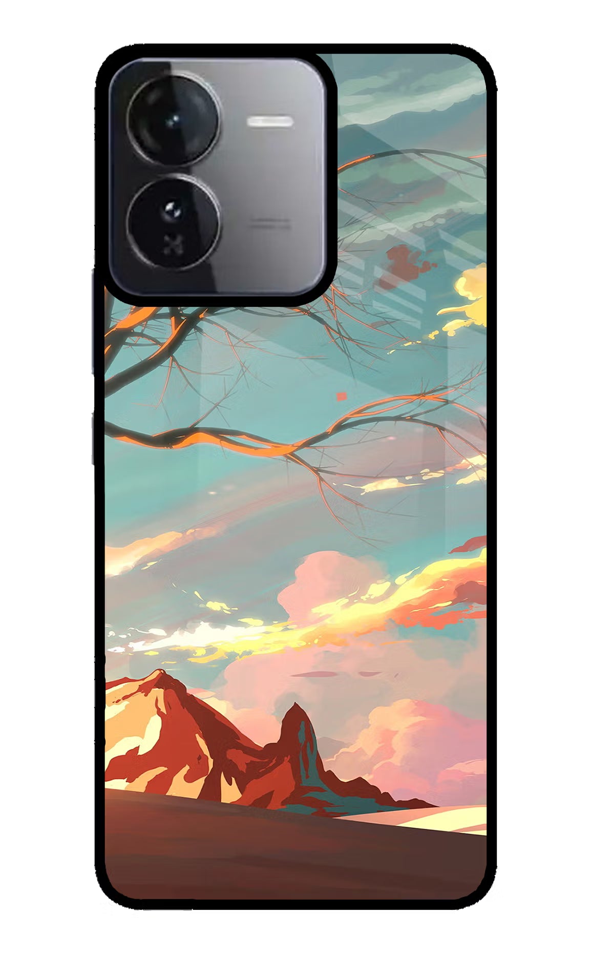 Scenery iQOO Z9 5G Glass Case Back Cover by Casekaro