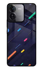 Abstract Design iQOO Z9 5G Glass Case Back Cover by Casekaro