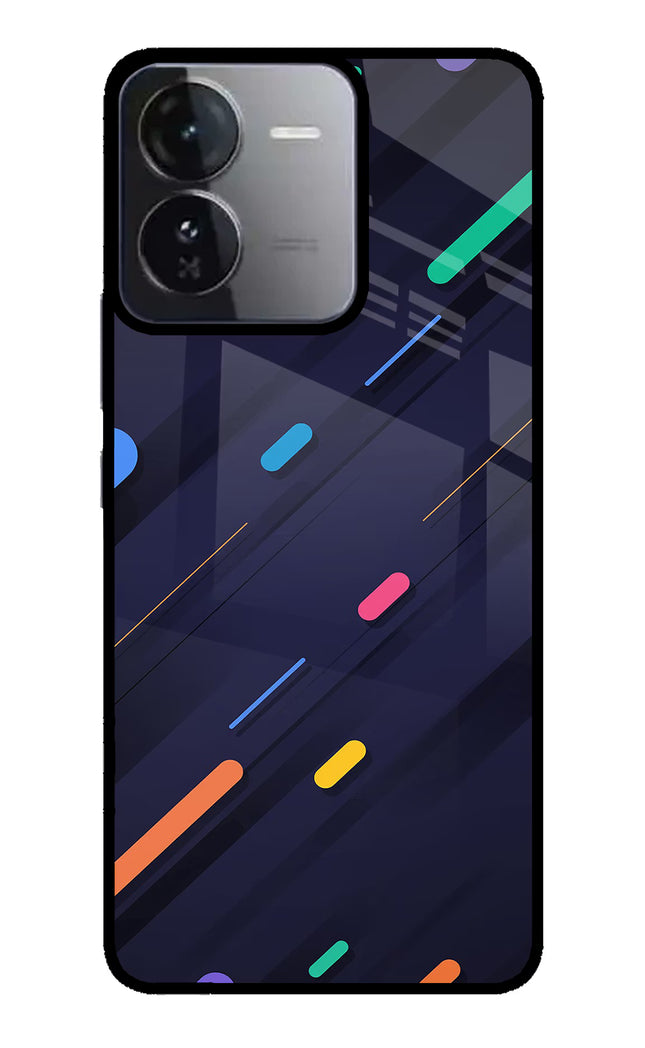 Abstract Design iQOO Z9 5G Glass Case Back Cover by Casekaro