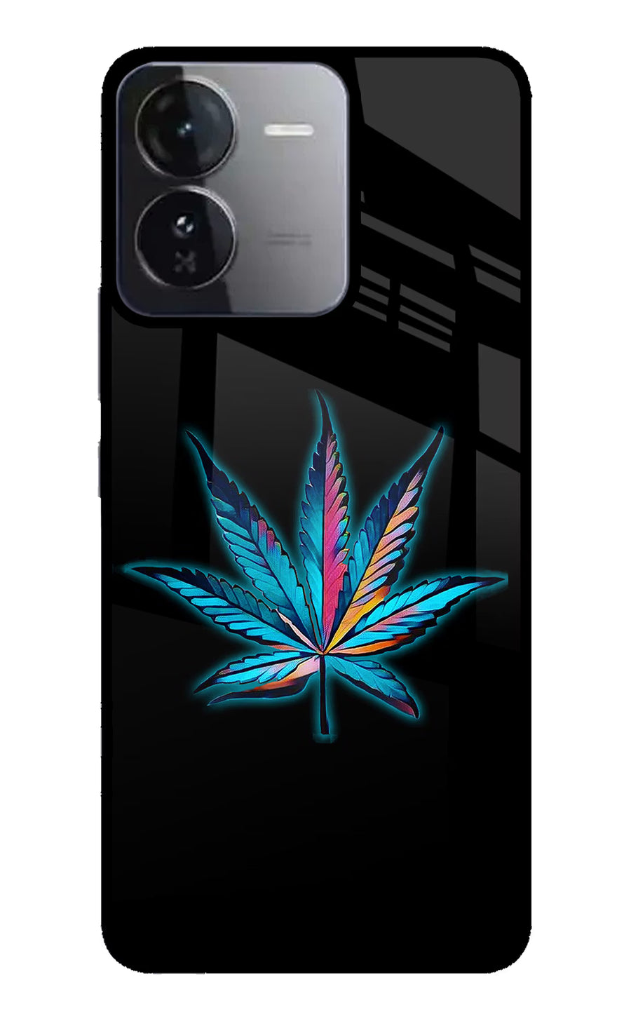 Weed iQOO Z9 5G Back Cover, Glass case