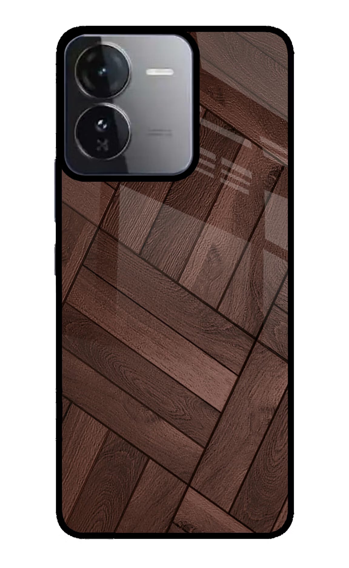 Wooden Texture Design iQOO Z9 5G Glass Case
