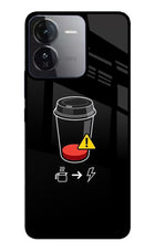 Coffee iQOO Z9 5G Glass Case Back Cover by Casekaro