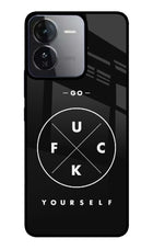 Go Fuck Yourself iQOO Z9 5G Glass Case Back Cover by Casekaro