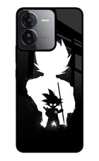 Goku Shadow iQOO Z9 5G Glass Case Back Cover by Casekaro