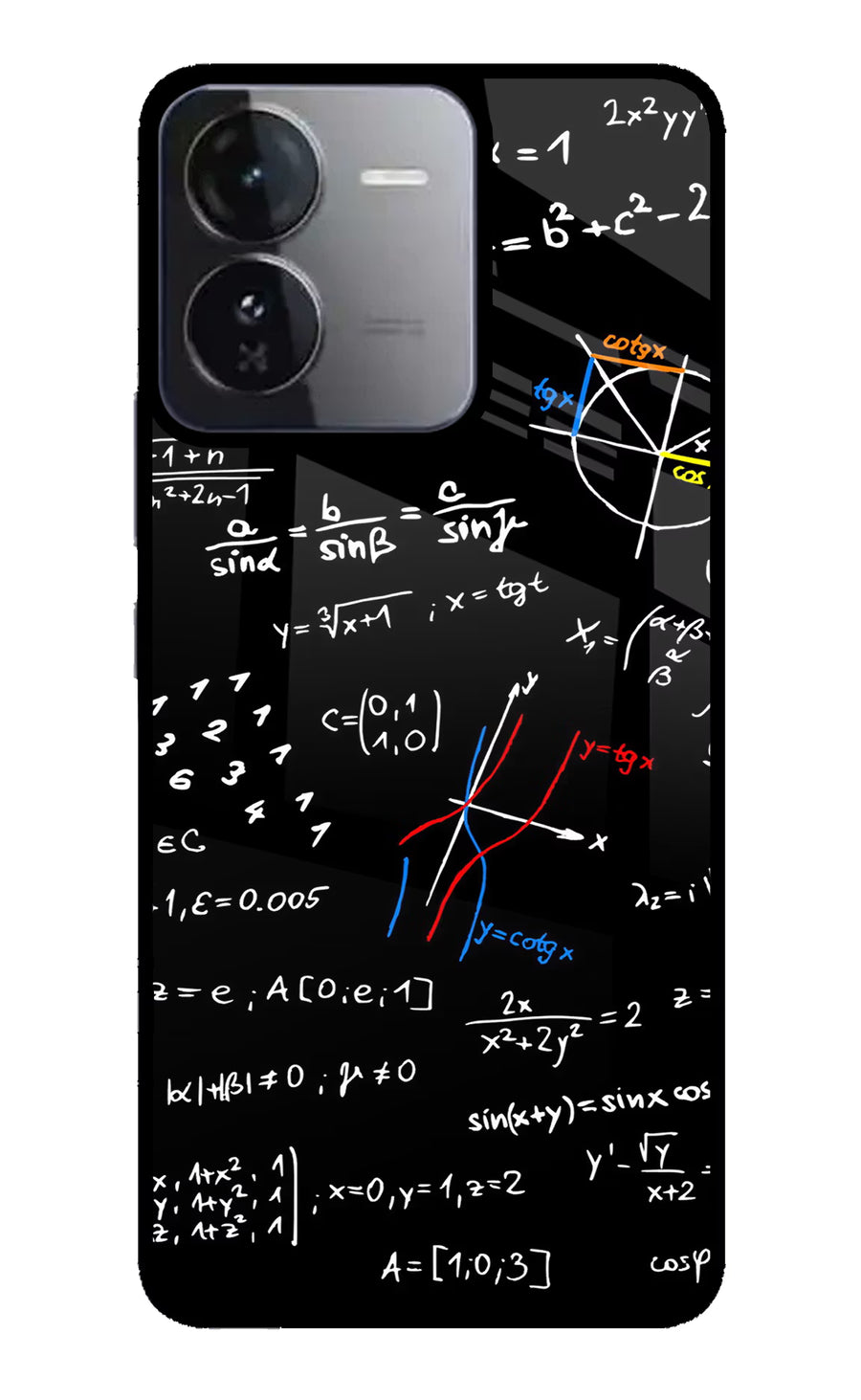 Mathematics Formula iQOO Z9 5G Back Cover, Glass case