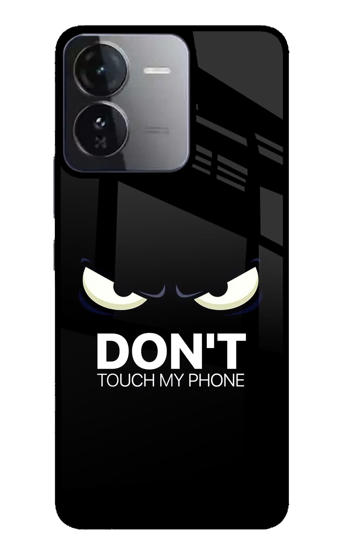 Don'T Touch My Phone iQOO Z9 5G Glass Case Back Cover by Casekaro