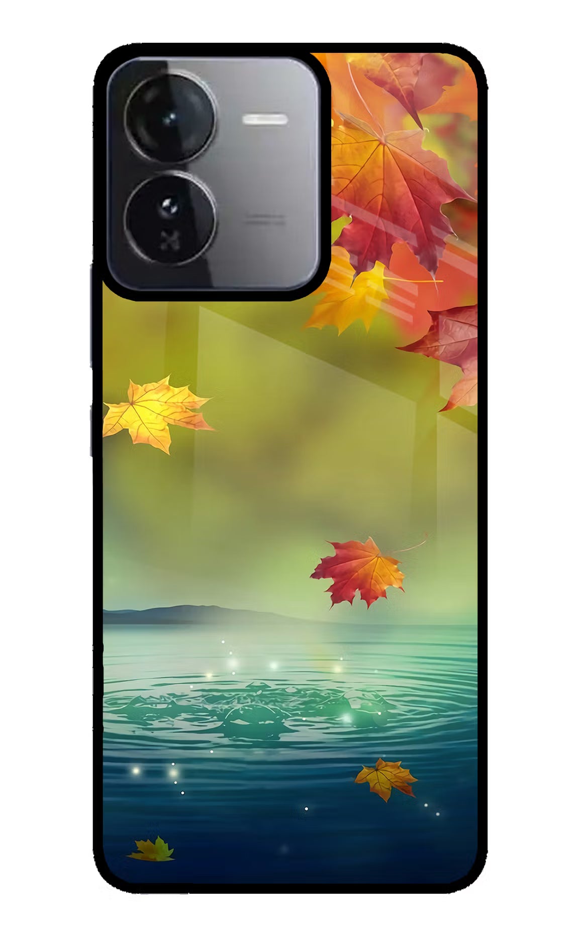 Flowers iQOO Z9 5G Glass Case Back Cover by Casekaro