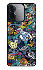 Space Abstract iQOO Z9 5G Glass Case