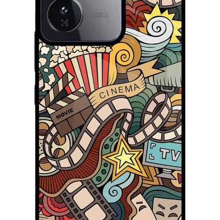 Cinema Abstract iQOO Z9 5G Glass Case