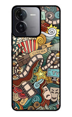 Cinema Abstract iQOO Z9 5G Glass Case