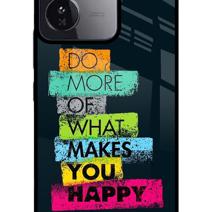 Do More Of What Makes You Happy iQOO Z9 5G Glass Case