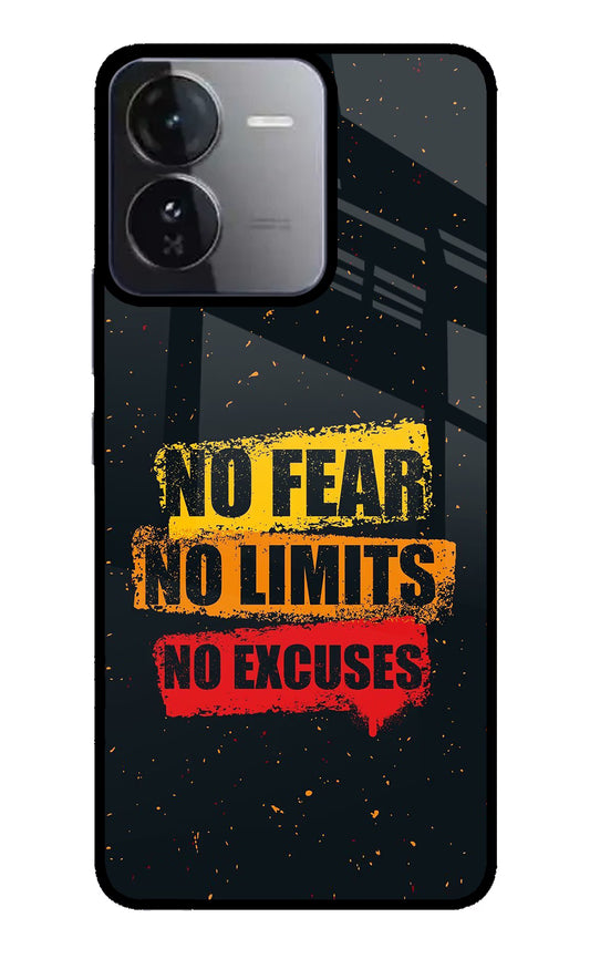 No Fear No Limits No Excuse iQOO Z9 5G Glass Case