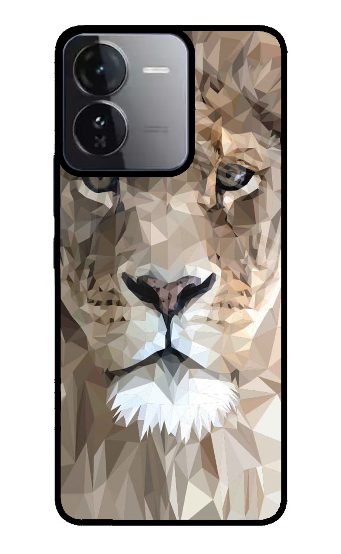 Lion Art iQOO Z9 5G Glass Case Back Cover by Casekaro