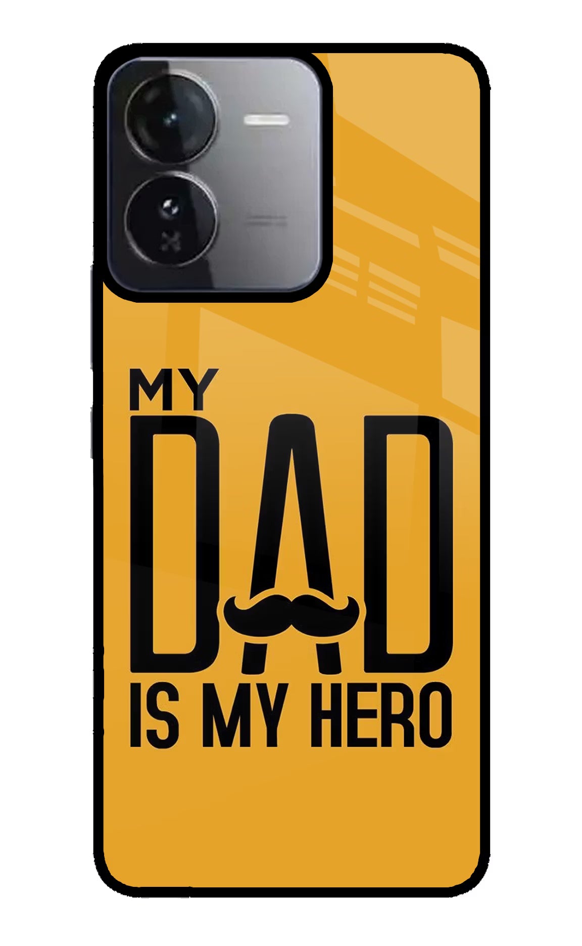 My Dad Is My Hero iQOO Z9 5G Glass Case Back Cover by Casekaro