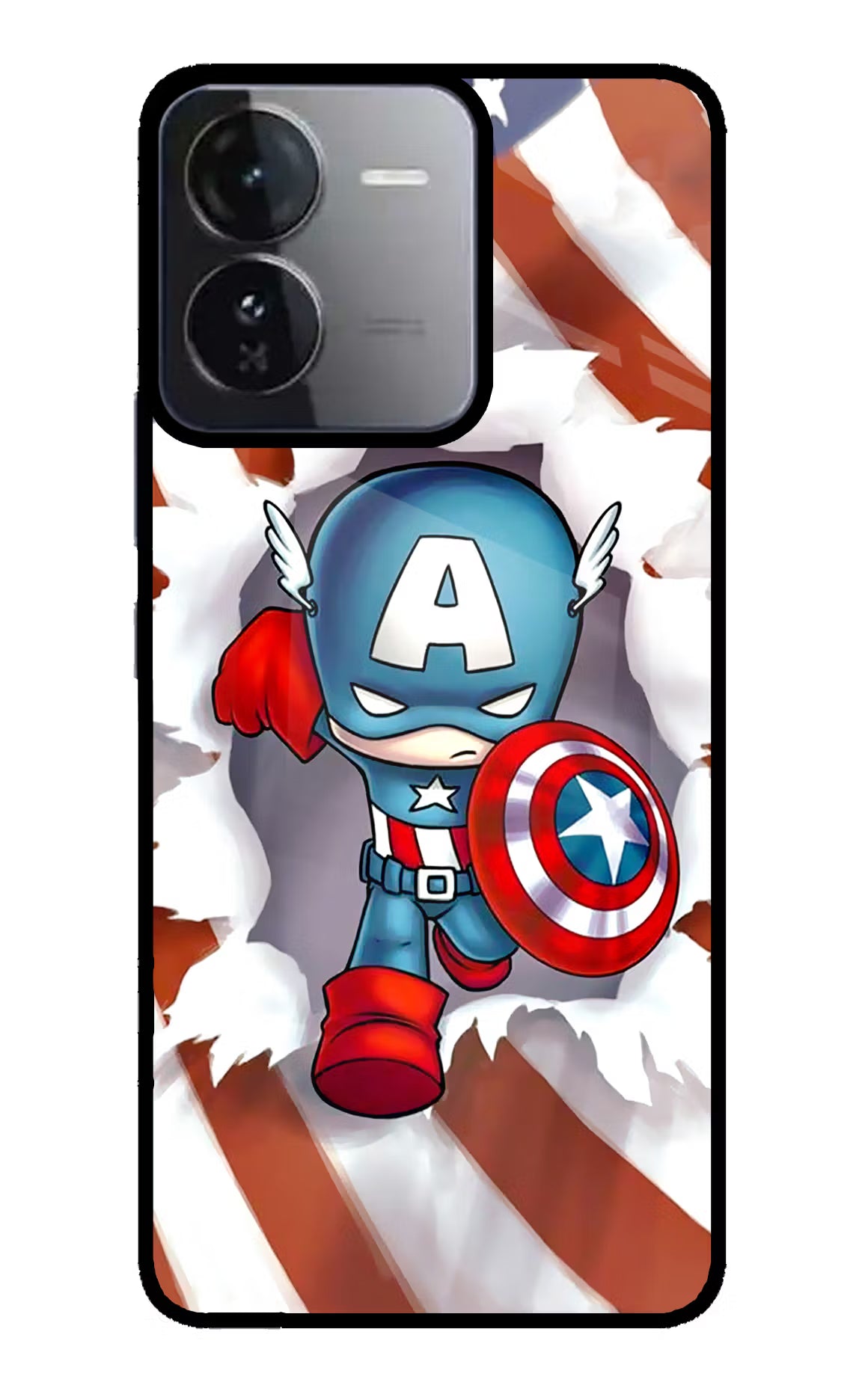 Captain America iQOO Z9 5G Glass Case