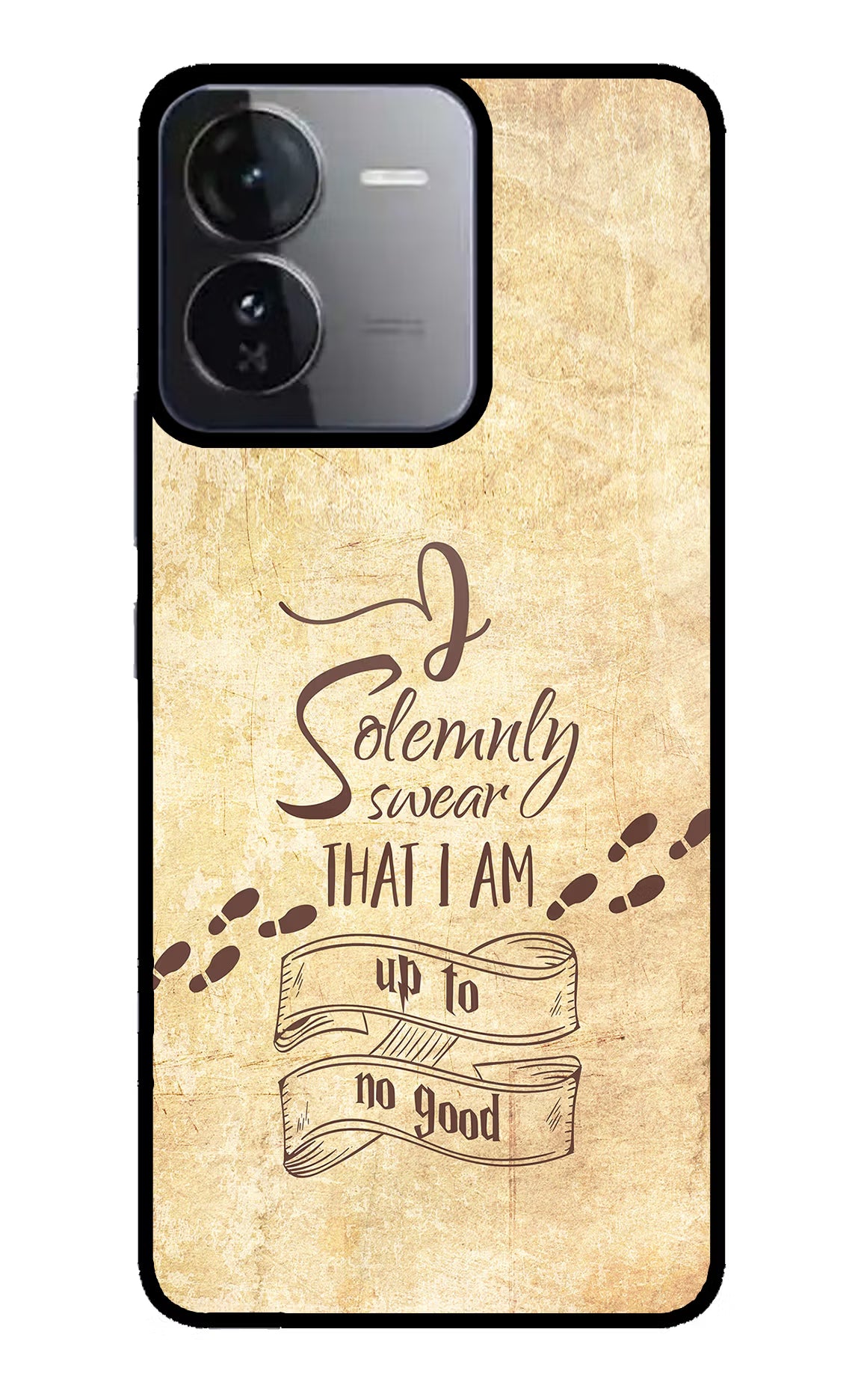 I Solemnly swear that i up to no good iQOO Z9 5G Glass Case Back Cover by Casekaro