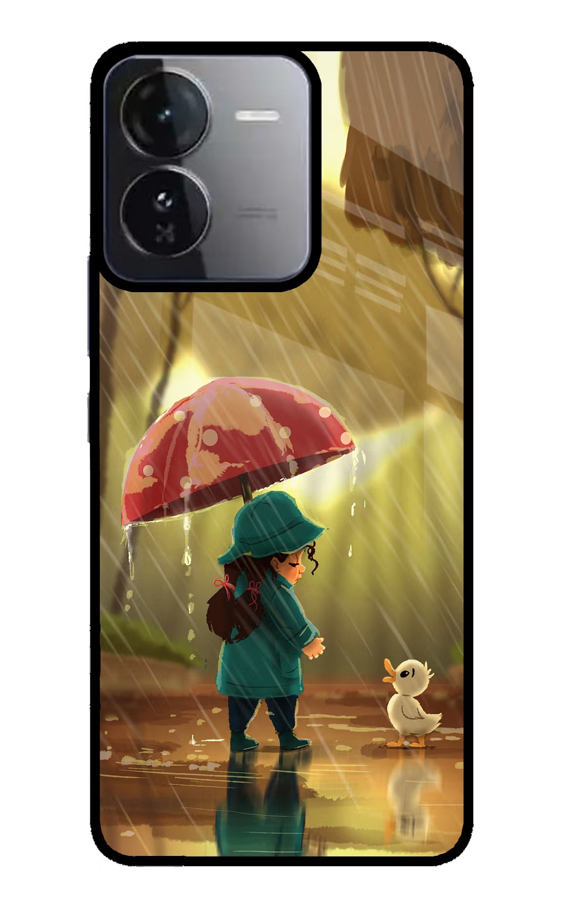 Rainy Day iQOO Z9 5G Glass Case Back Cover by Casekaro