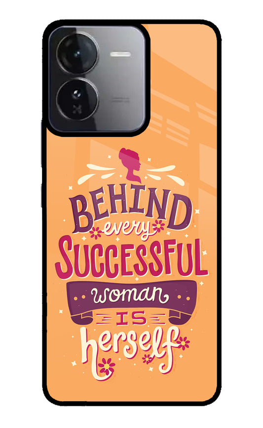 Behind Every Successful Woman There Is Herself iQOO Z9 5G Glass Case