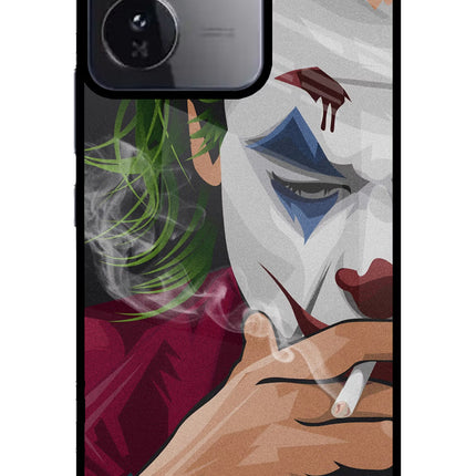 Joker Smoking iQOO Z9 5G Glass Case Back Cover by Casekaro