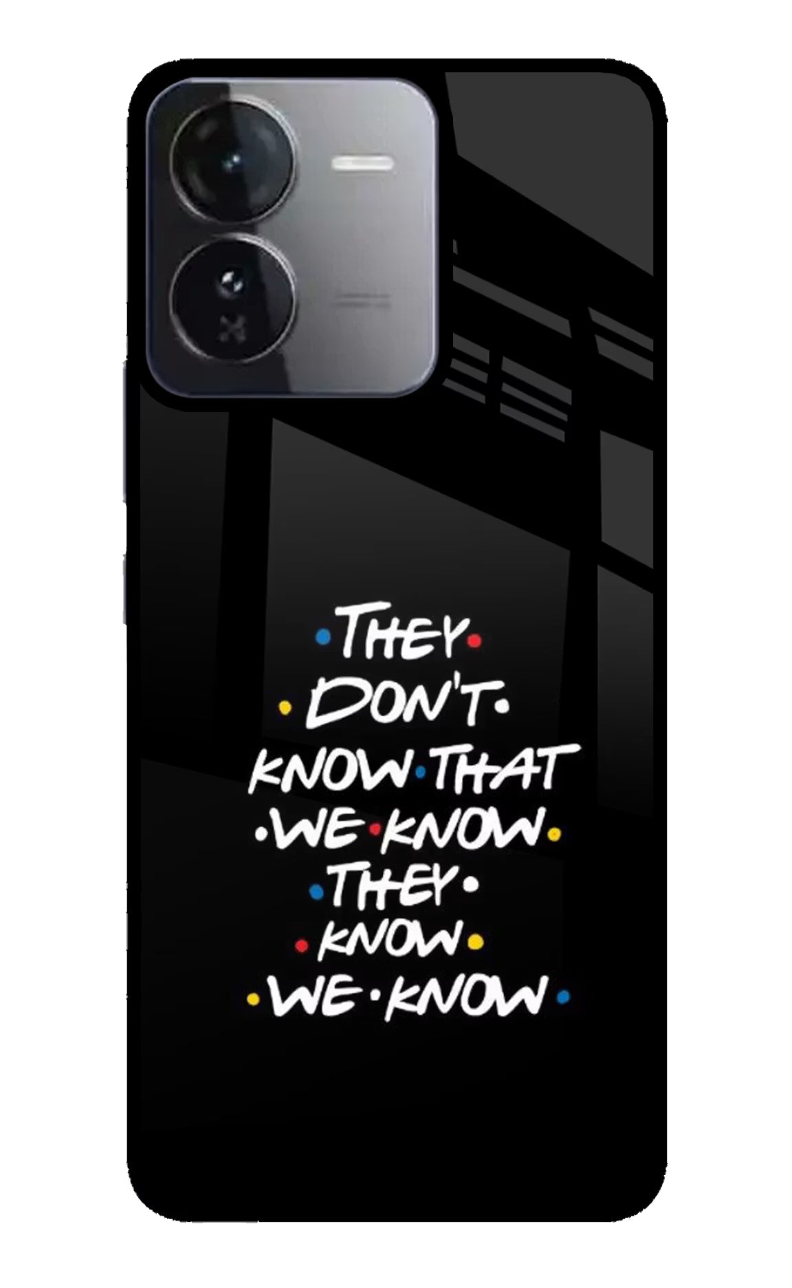 FRIENDS Dialogue iQOO Z9 5G Glass Case Back Cover by Casekaro