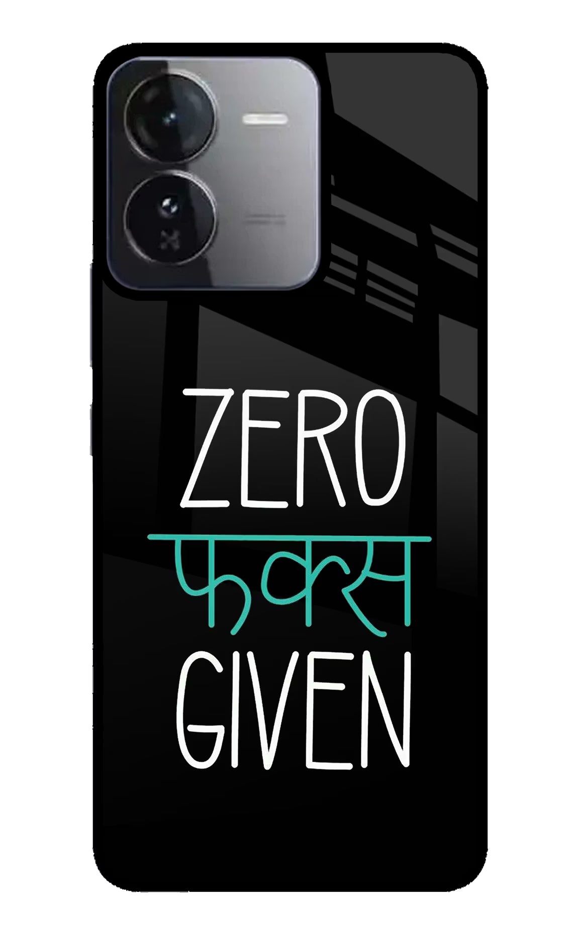 Zero Fucks Given iQOO Z9 5G Glass Case Back Cover by Casekaro