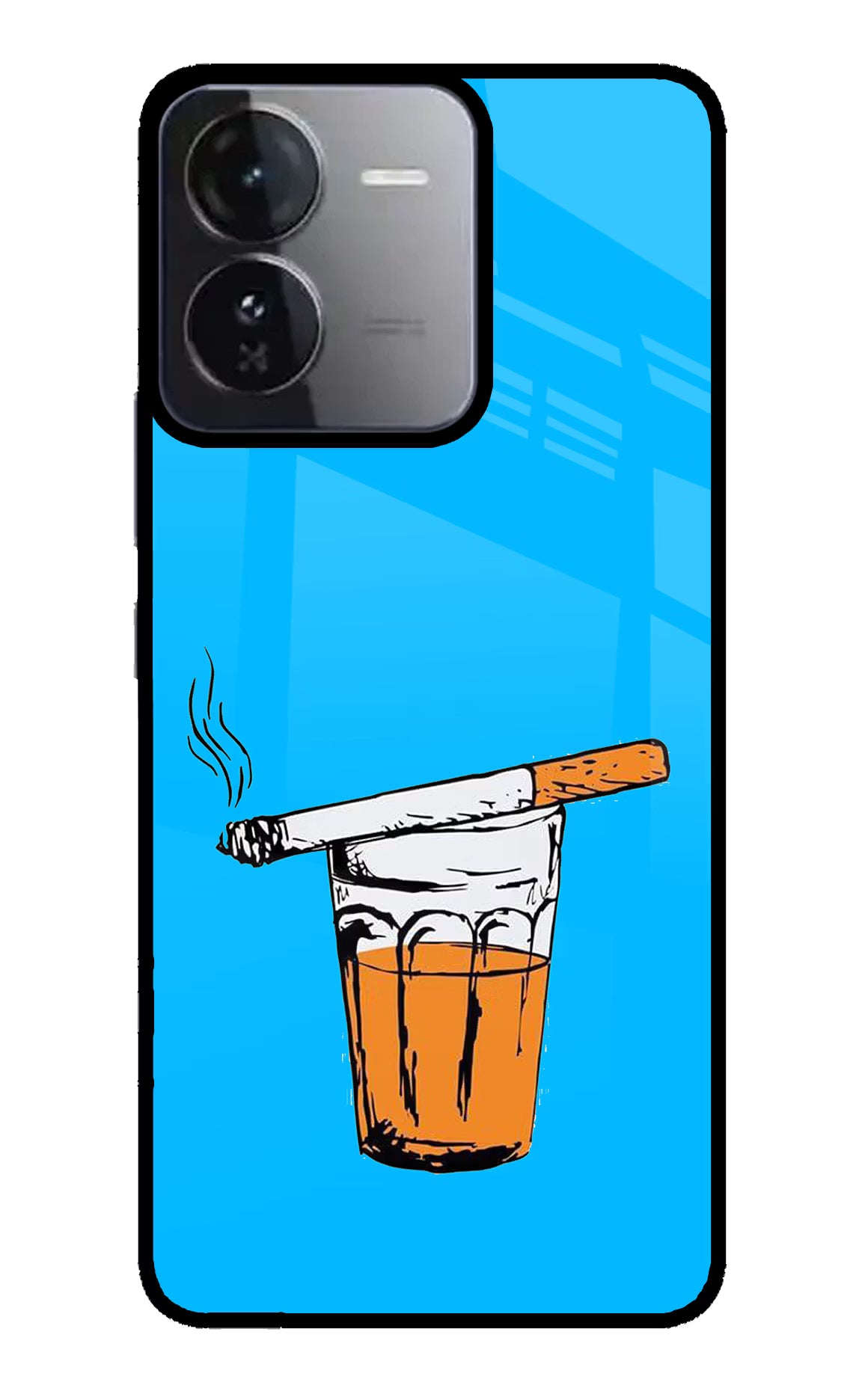 Chai Sutta iQOO Z9 5G Glass Case Back Cover by Casekaro